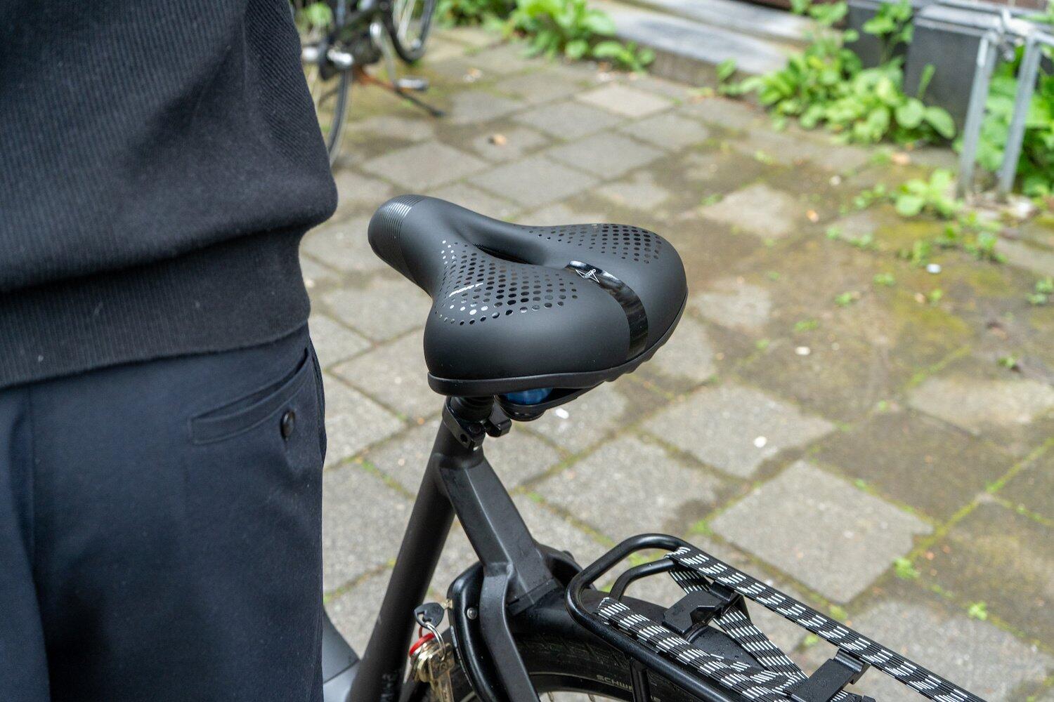 Voltano Pro Gel Fietszadel - Met Uitsparing - Zwart - Unisex 5/7