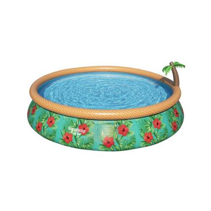 Bestway Piscine autoportante Ronde Fast Set 457 x 84 cm - Filtration Incluse