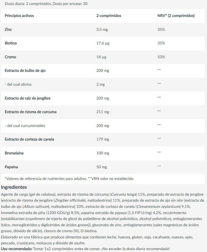 Probióticos Y Enzimas - Digestión Y Metabolismo (60 Comp.) 3/3