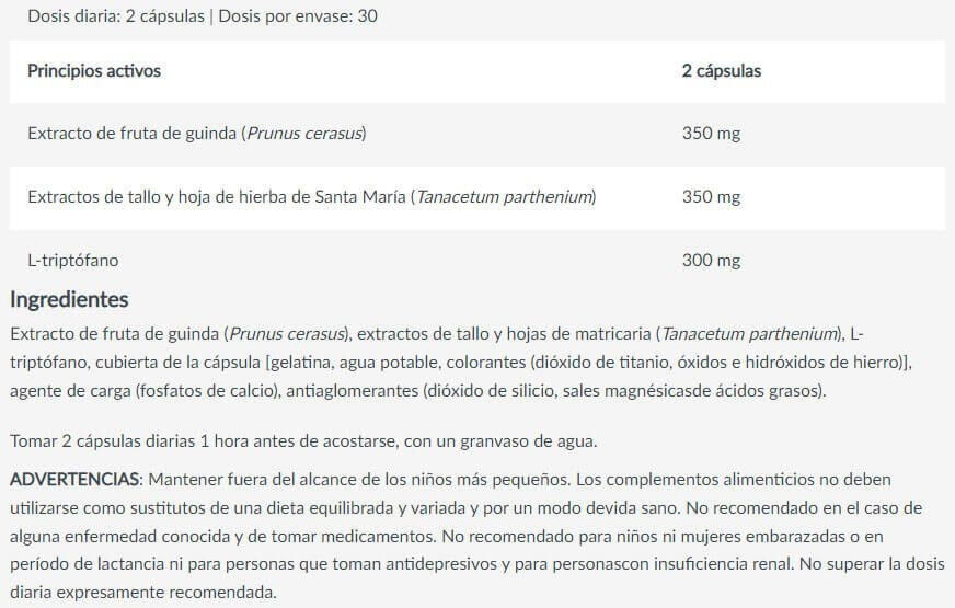 L-Tryptophane - Night - 60 Gélules 4/5