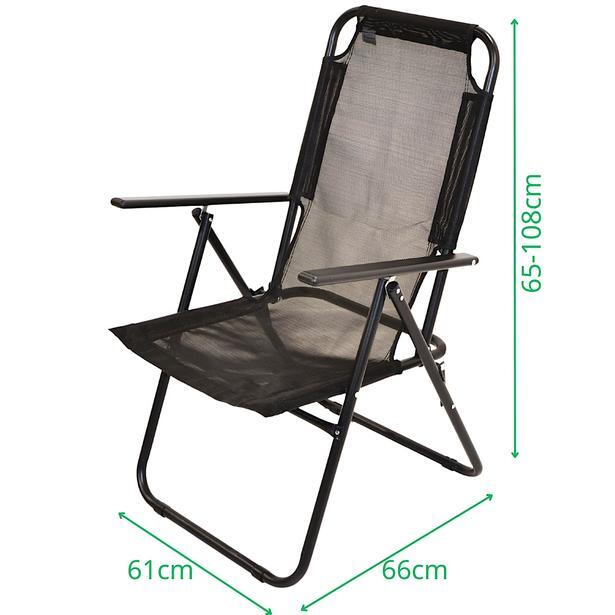 Krzesło turystyczne Enero Camp 61x66x65-108CM z podkłokietnikami 7/7
