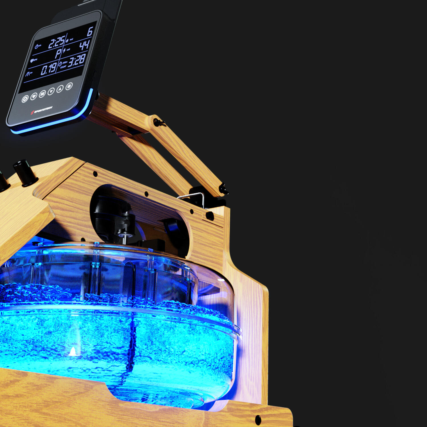 Sportstech Máquina de Remo WRX1000_OAK | Pantalla LCD | Feedback LED | Plegable 5/6