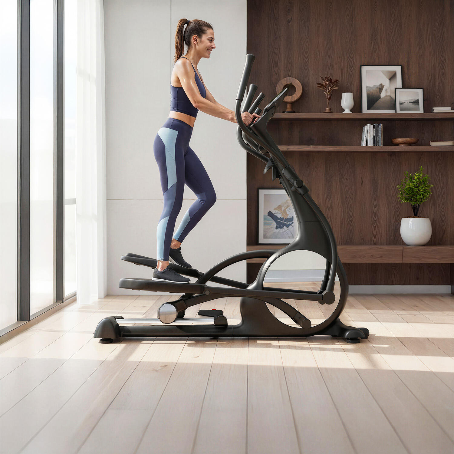 sCross vélo elliptique magnétique silencieux, 32 niveaux, App 7/7