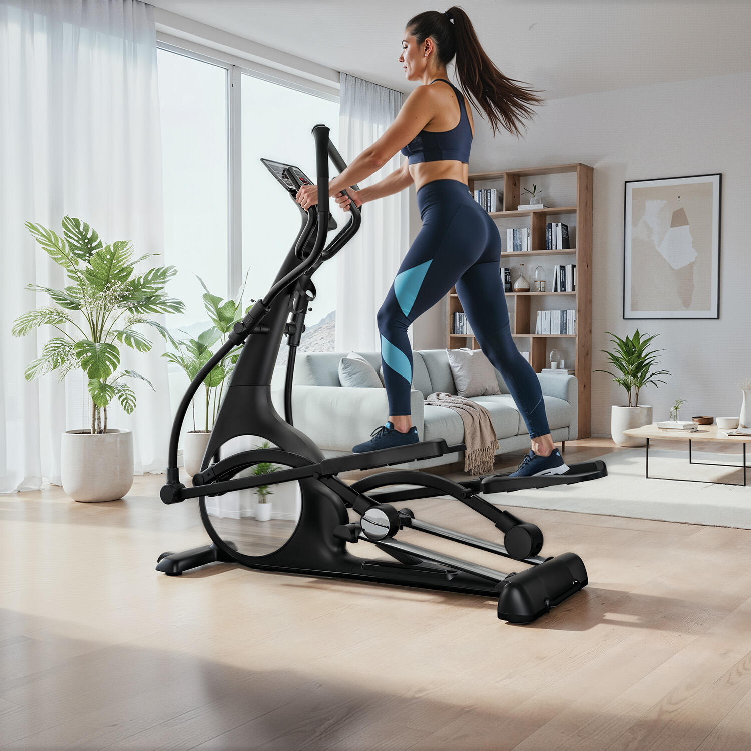 sCross vélo elliptique magnétique silencieux, 32 niveaux, App 4/7
