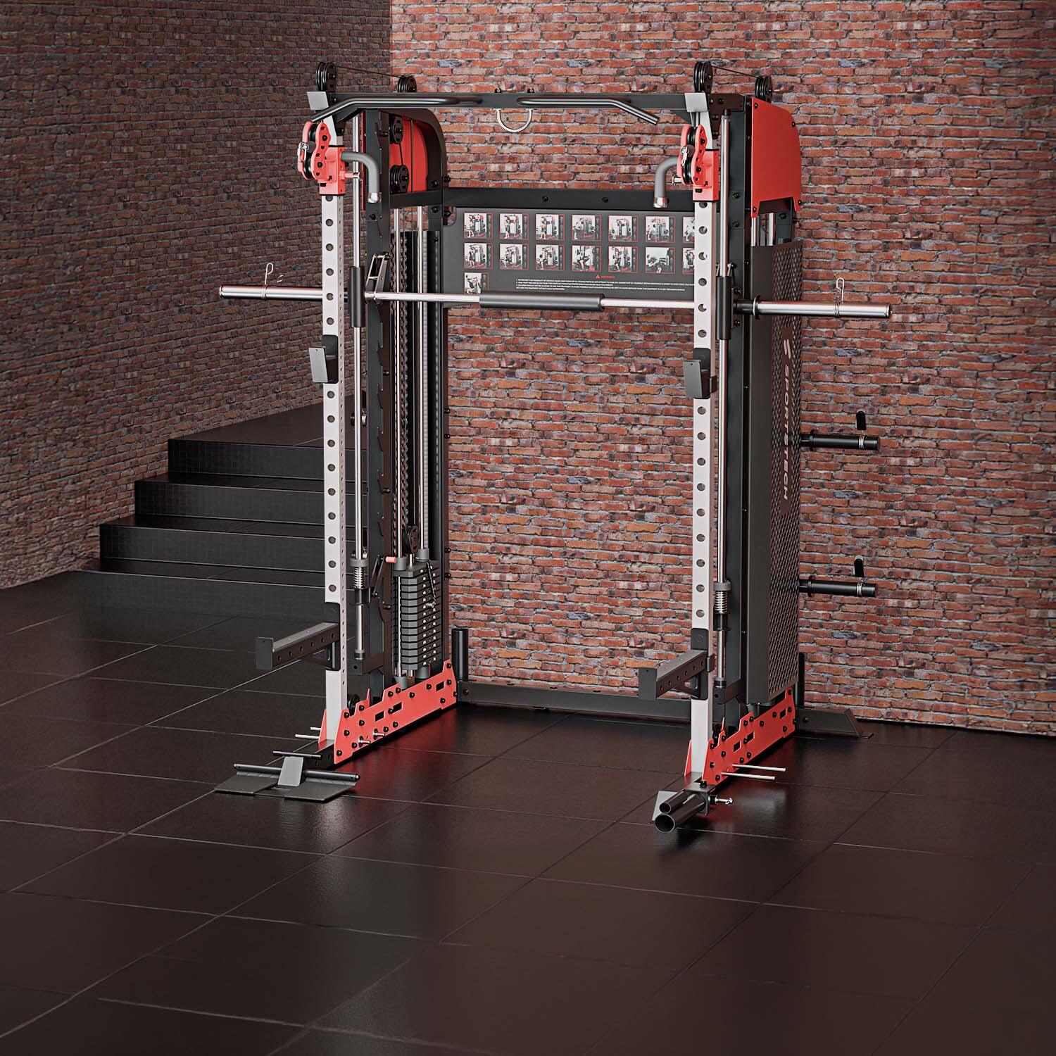 Sportstech SXM200 Smith Machine | Power Rack | Traction à câble | Tractions 5/7