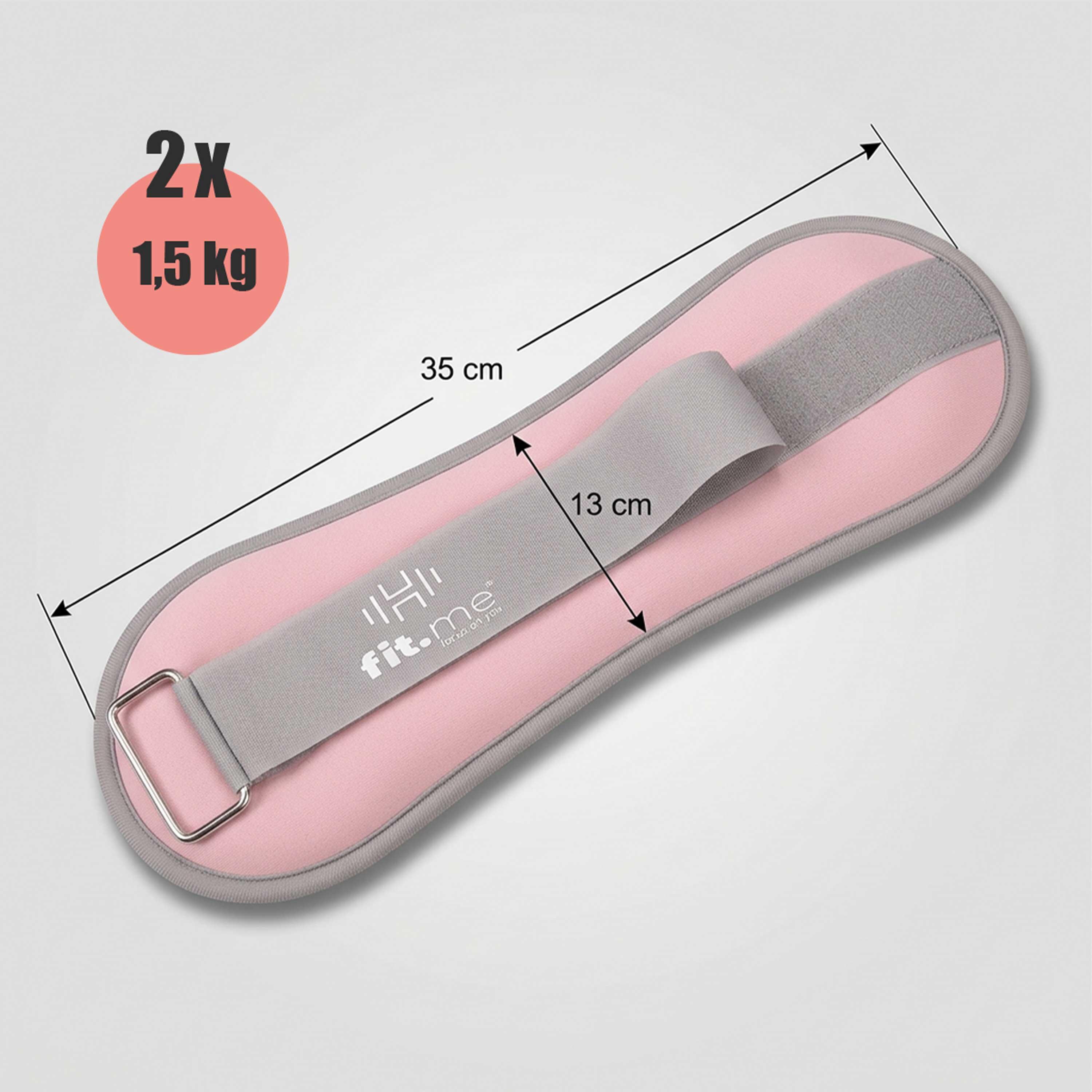 Neoprenowe obciążniki ciężarki na kostki nadgarstki ręce nogi 2 x 1,5 kg 7/7