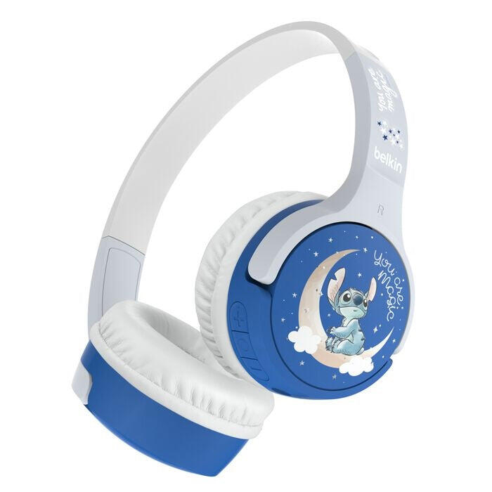 Belkin SoundForm Mini Wireless On-Ear Headphones for Kids - White