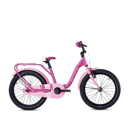 niXe, 18 Zoll Kinderfahrrad, 1-Gang, Rosa, 110–125 cm, 5–7 Jahre