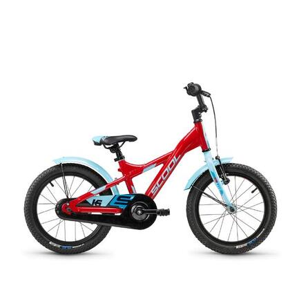 XXlite, 16 Zoll Kinderfahrrad, 1-Gang, Blau/Limette, 100–115 cm, 4–6 Jahre