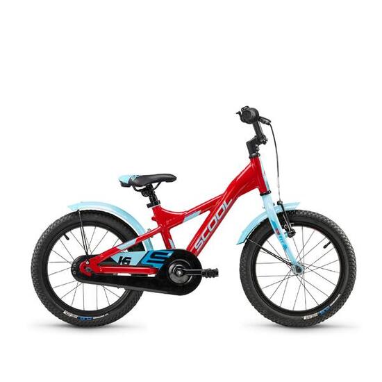 XXlite, 16 Zoll Kinderfahrrad, 1-Gang, Blau/Limette, 100–115 cm, 4–6 Jahre