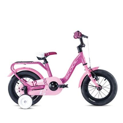 niXe, 18 Zoll Kinderfahrrad, 1-Gang, Rosa, 110–125 cm, 5–7 Jahre