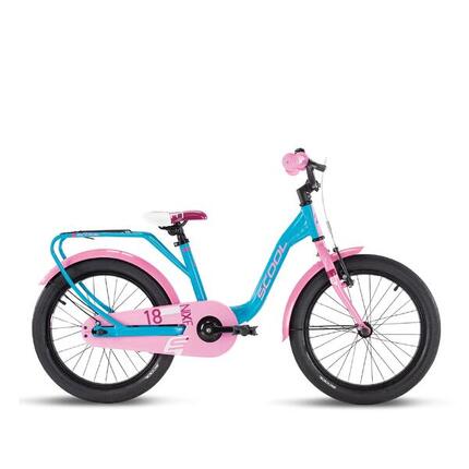 niXe, 18 Zoll Kinderfahrrad, 1-Gang, Rosa, 110–125 cm, 5–7 Jahre