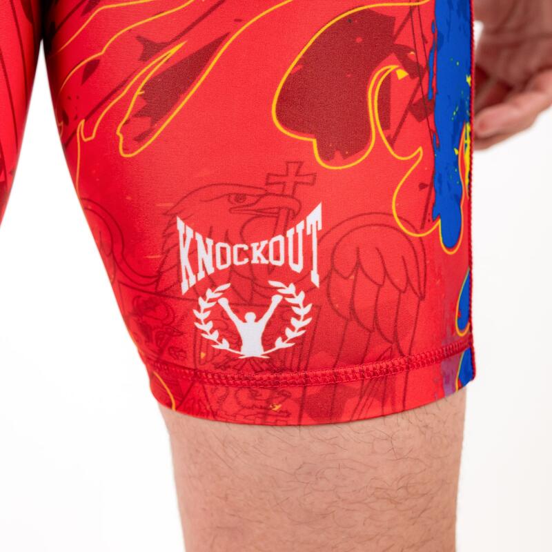 Sort Compresie Knockout Superstar