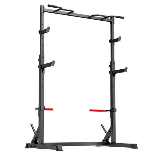 Allenamento Half Rack Barra Trazioni Bracci Sicurezza 300kg