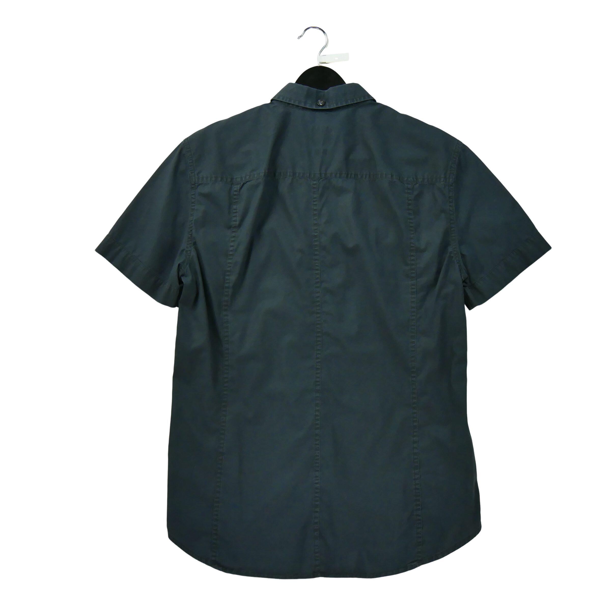 Camicia nera casual da uomo 3/6
