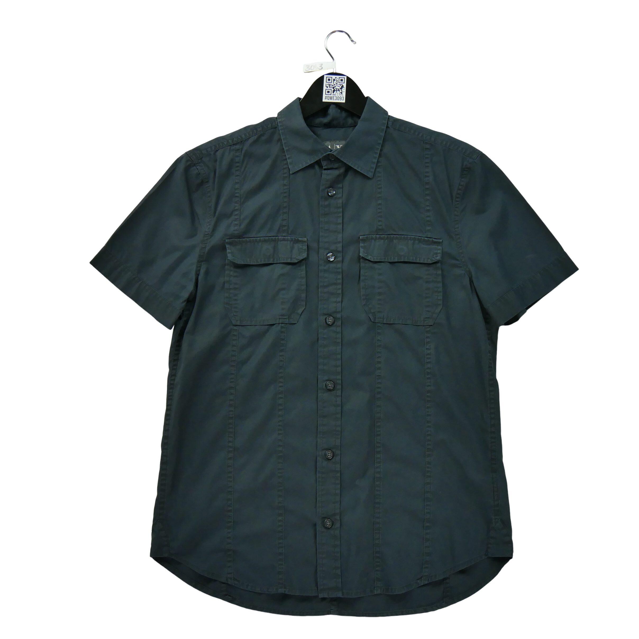 Camicia nera casual da uomo 2/6
