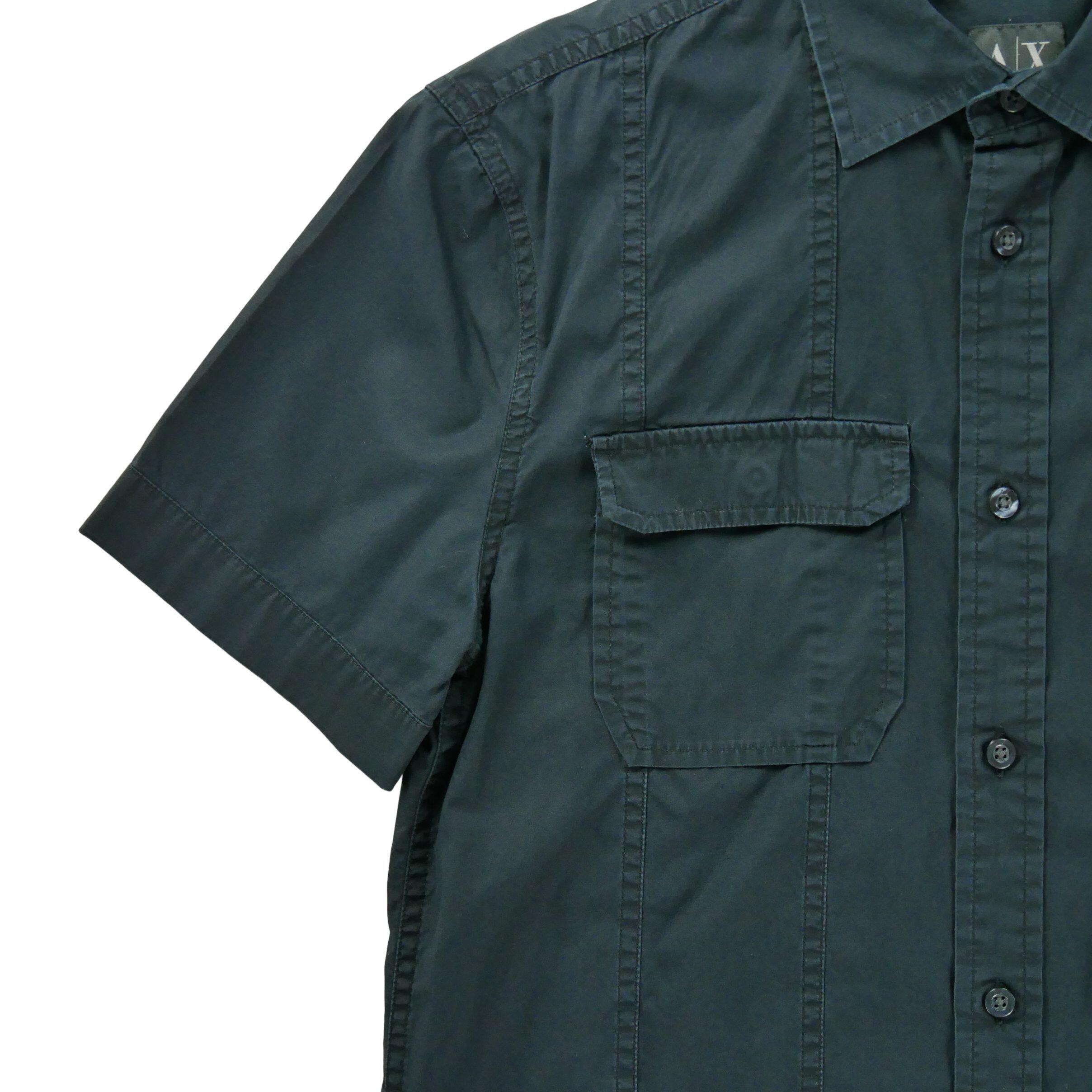 Camicia nera casual da uomo 4/6