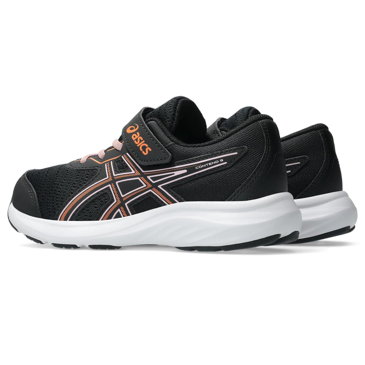 Calcado De Corrida Crianças - ASICS CONTEND 9 PS - Black/Sun Peach 4/6