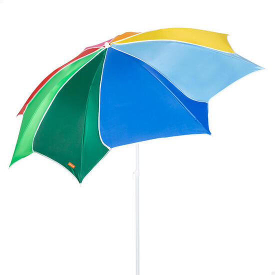 Aktive Beach Ombrellone da spiaggia inclinabile UV50 multicolore 180 cm
