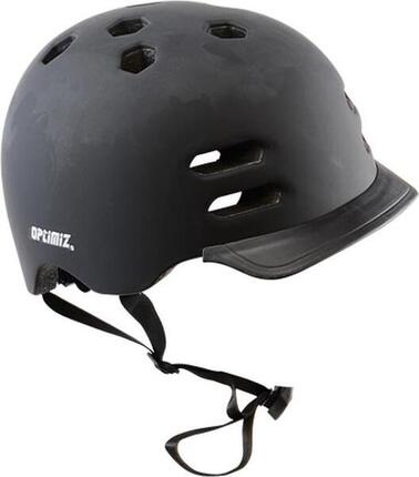 Casco de bicicleta para adultos negro mate con luz trasera