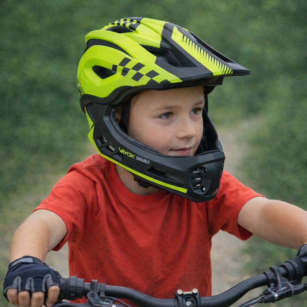 Dětská cyklistická helma MTB Vayox Enduro VA0421 full face 2/7