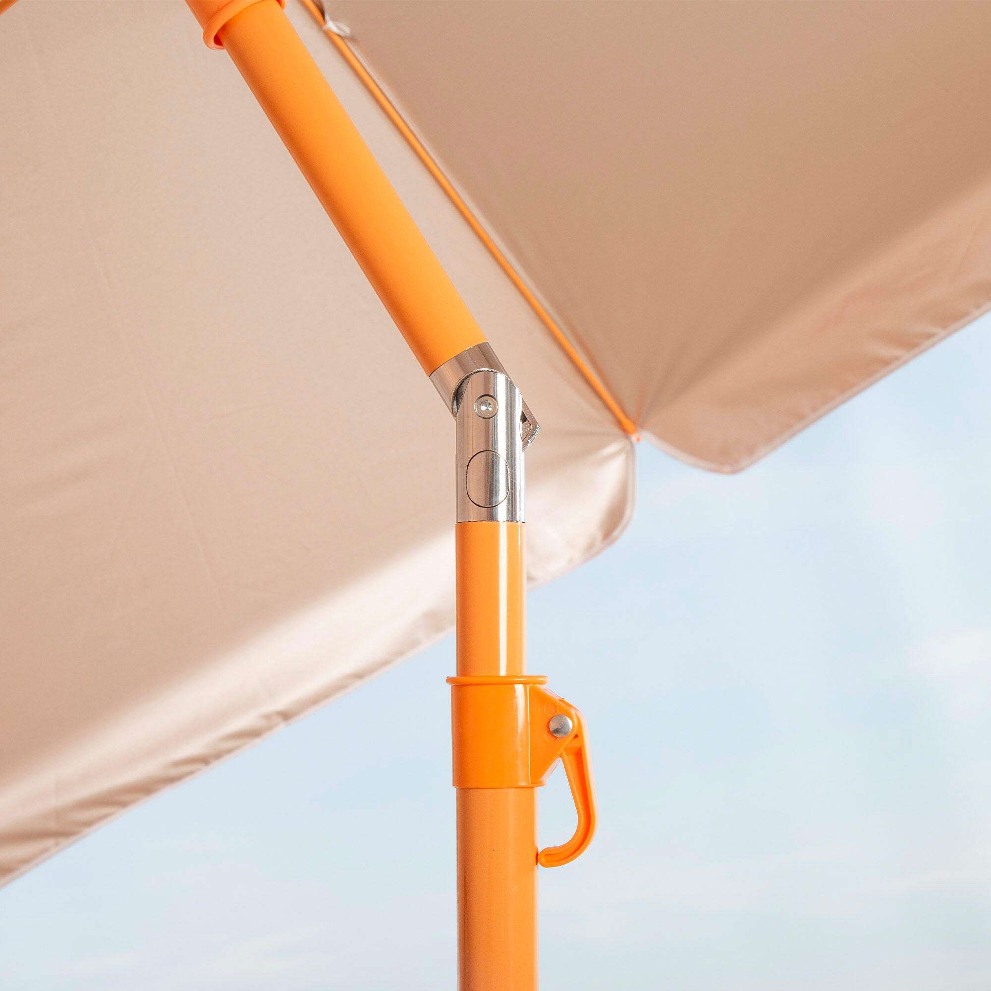 Aktive Beach Parasol de plage orange inclinable avec protection UV50,  220 cm 7/7