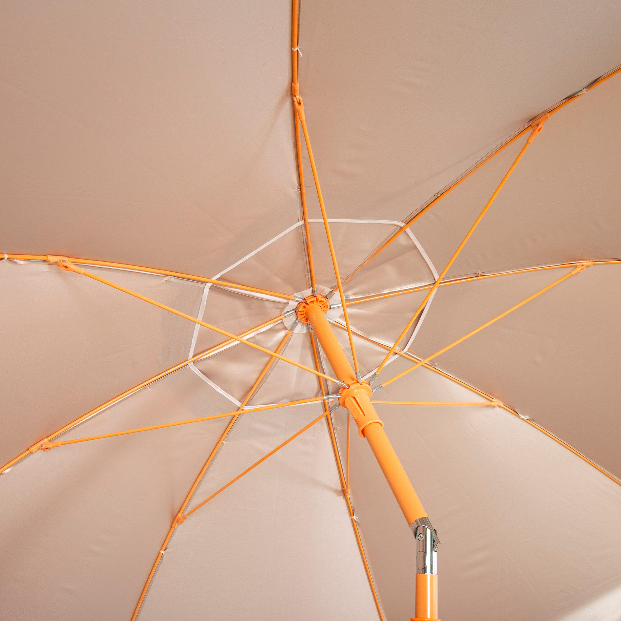 Aktive Beach Parasol de plage orange inclinable avec protection UV50,  220 cm 5/7