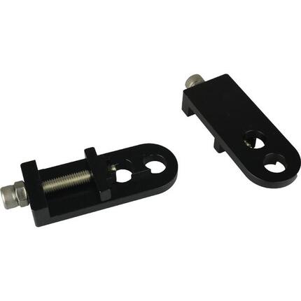 Naprężacz łańcucha VWP CNC aluminium do osi 3/8 czarny, zestaw 2