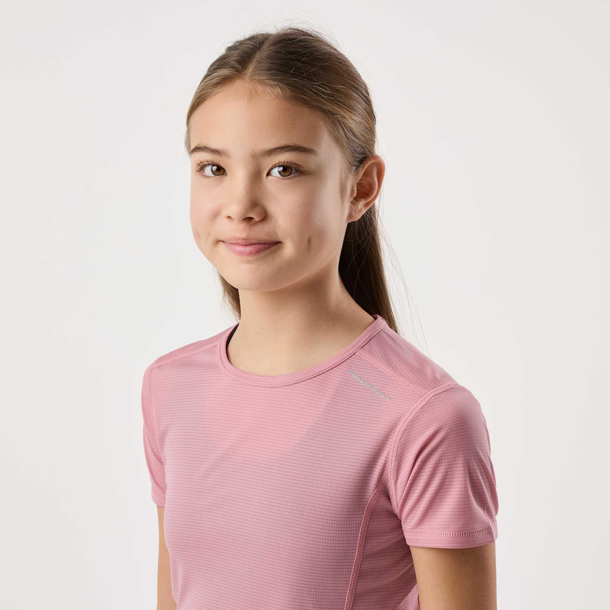 T-shirt à manches courtes training junior fille quick dry Ultra Light Tee 5/8