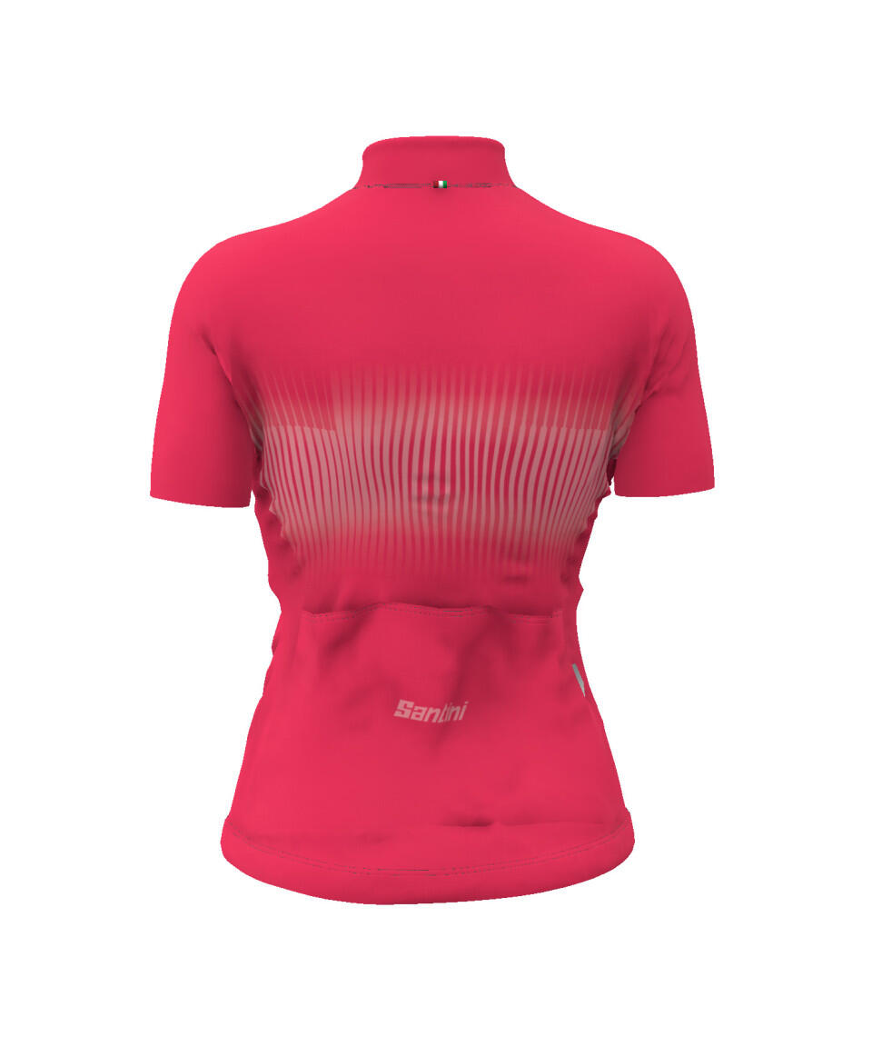Cloe - Maillot Manches Courtes Femme - rouge - Velò 2/4