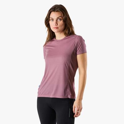 Synthetisch t-shirt korte mouw training vrouw ultra light sneldrogend