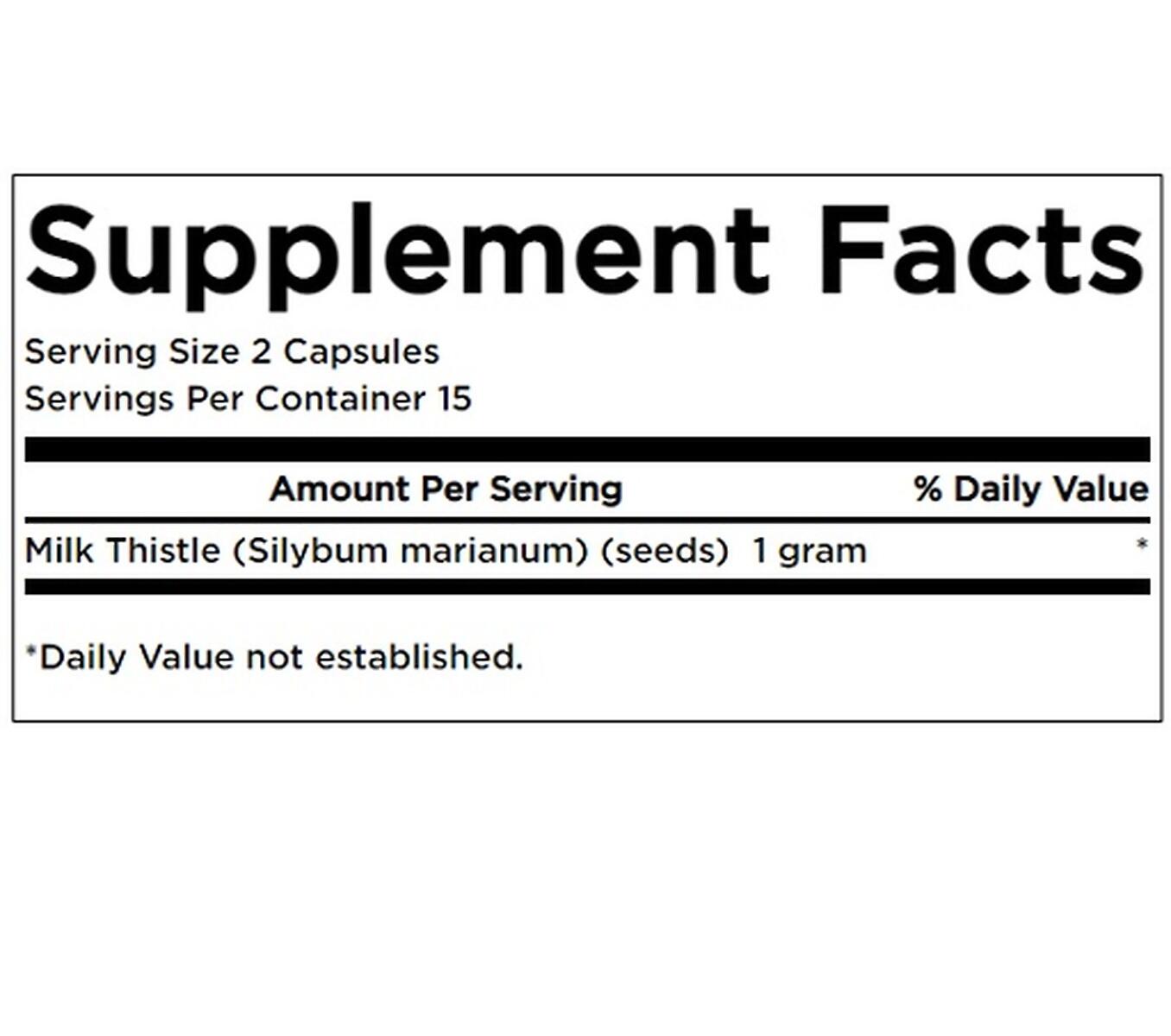 Swanson Milk Thistle 500mg 30 Kapsel 2/2