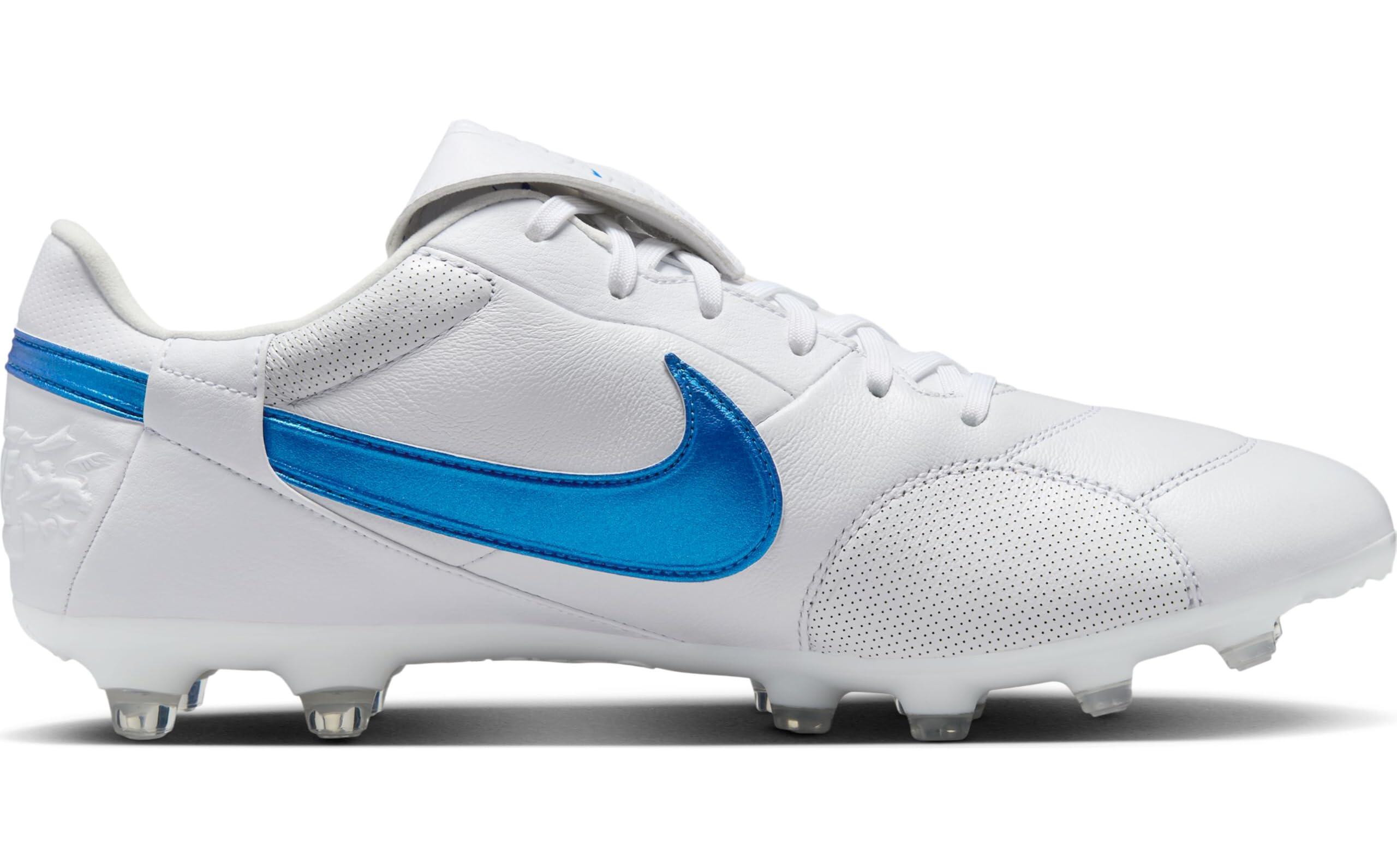 Nike Premier III FG: Sneakers Uomo Bianche e Blu, Taglia 45 EU 5/6