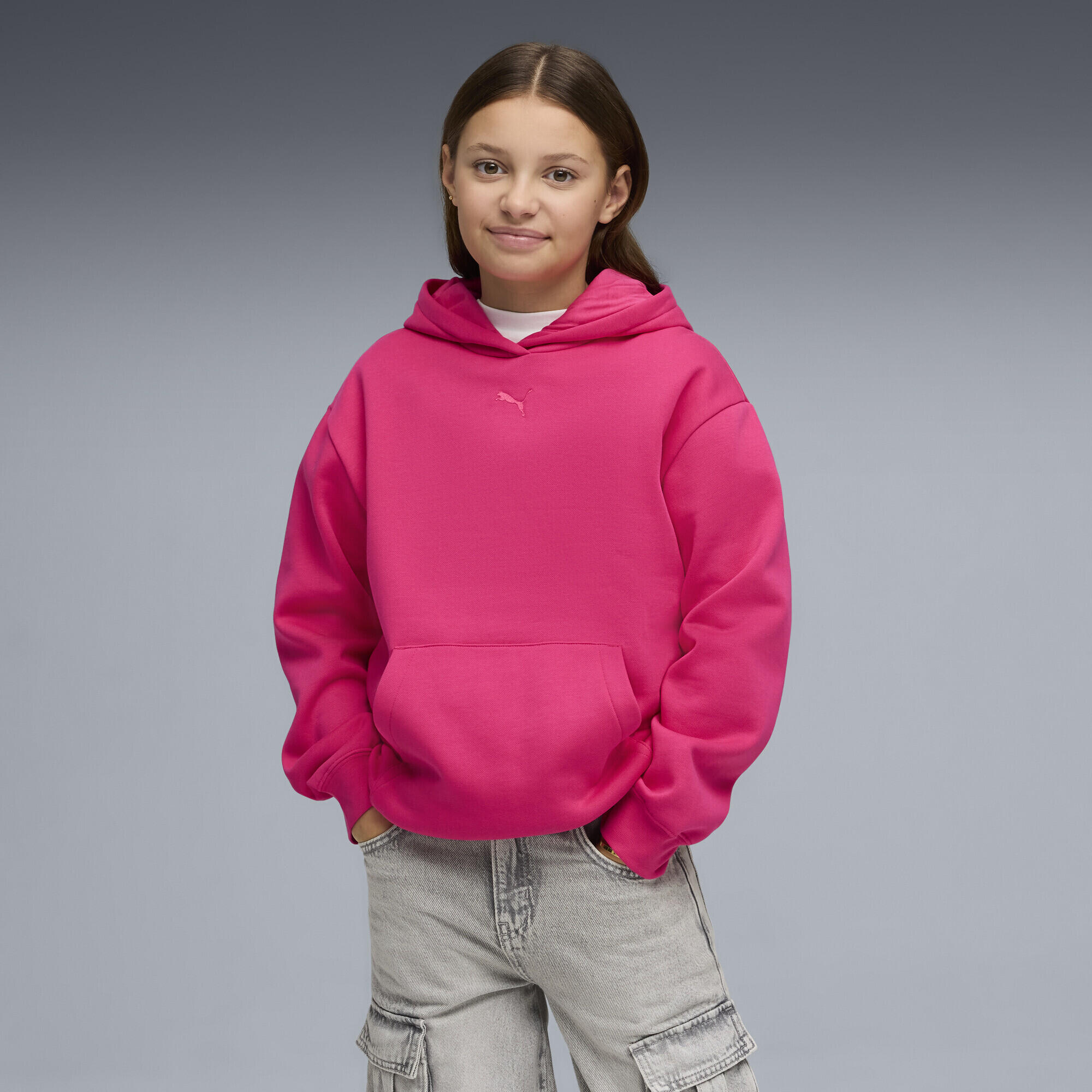 Essentials relaxte hoodie van fleece voor jongeren PUMA 2/5