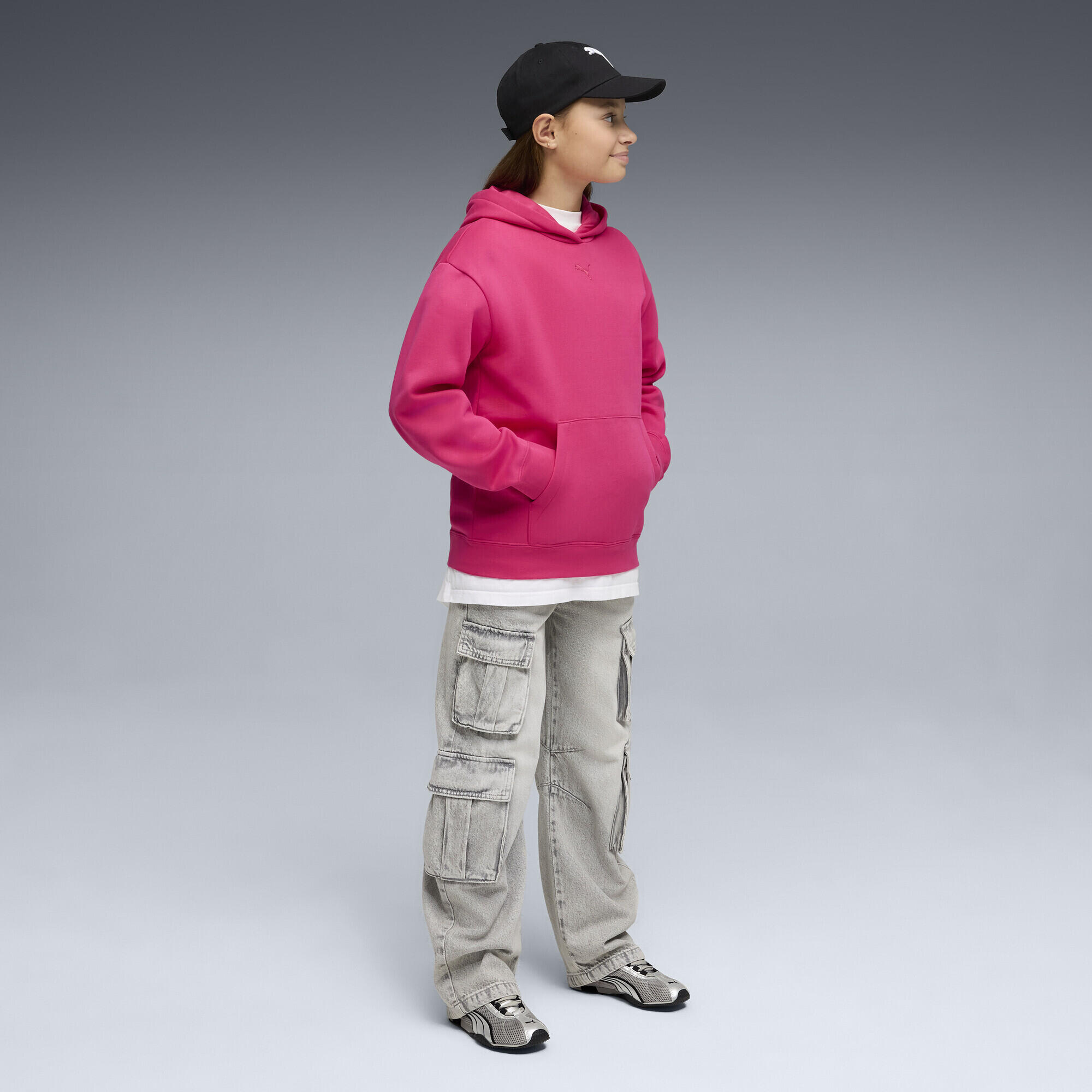 Essentials Fleece Relaxed Hoodie Mädchen PUMA 4/5