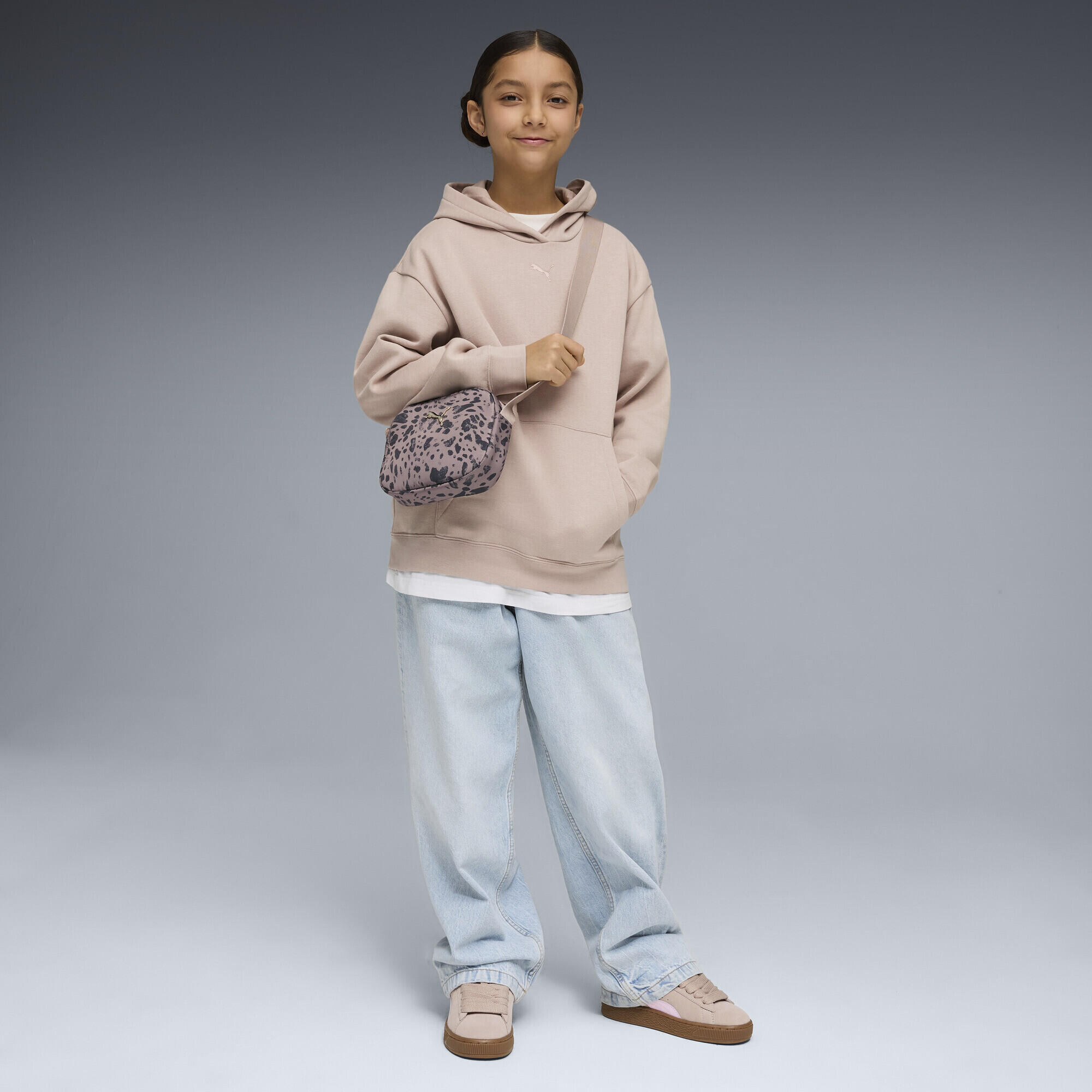Felpa con cappuccio in pile Essentials dal taglio morbido per ragazzi PUMA 4/5
