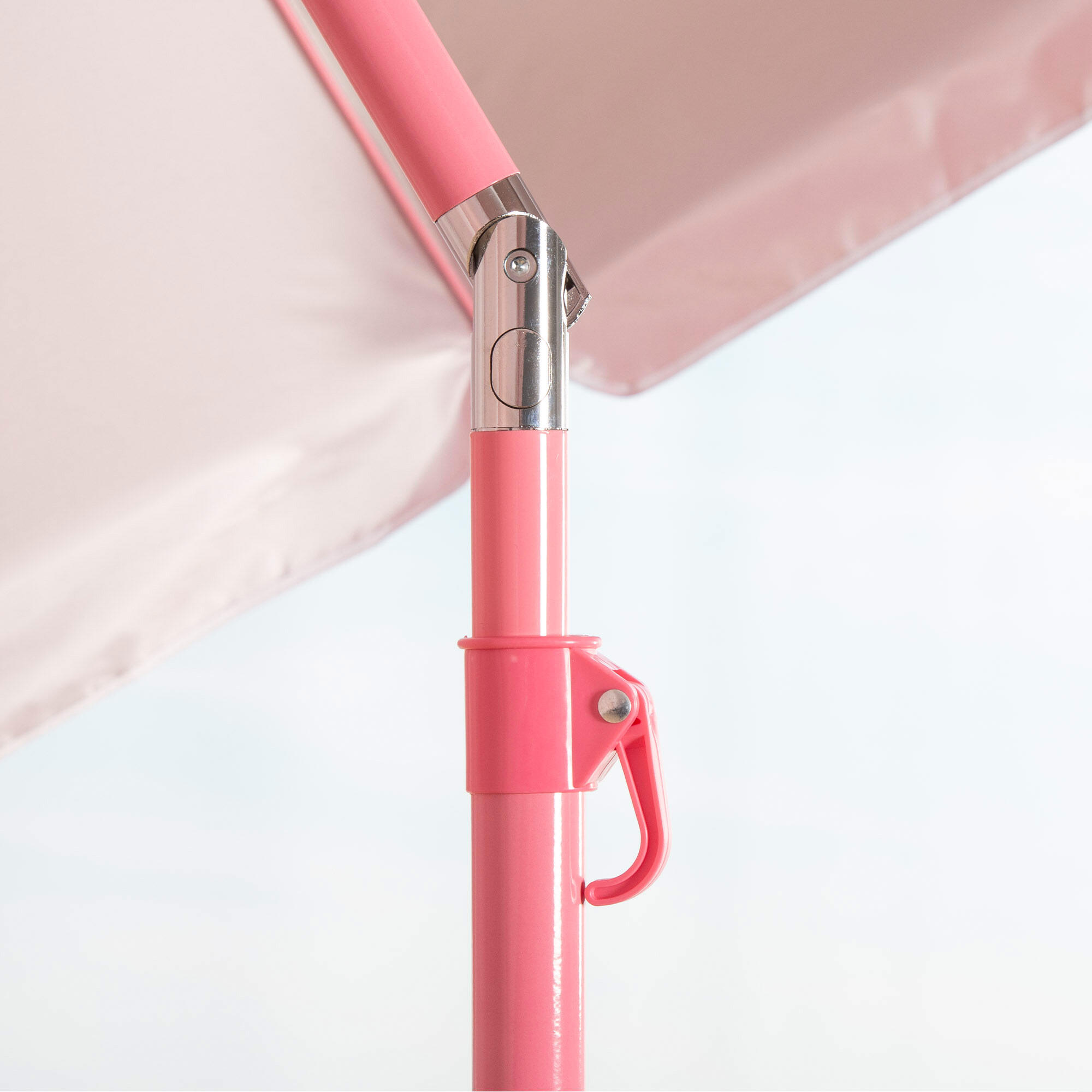 Aktive Beach Guarda-sol de praia rosa inclinável D220 cm com proteção UV50 7/7