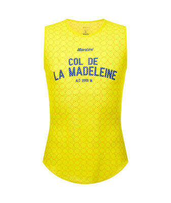 Maillot jaune col de la madeleine - baselayer-tank - heren - wielersport