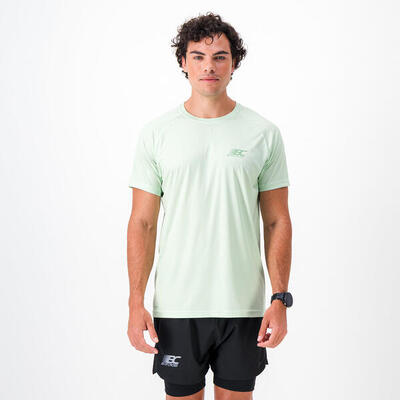 T-shirt eco-gerecycled en ademend heren running-trail aero