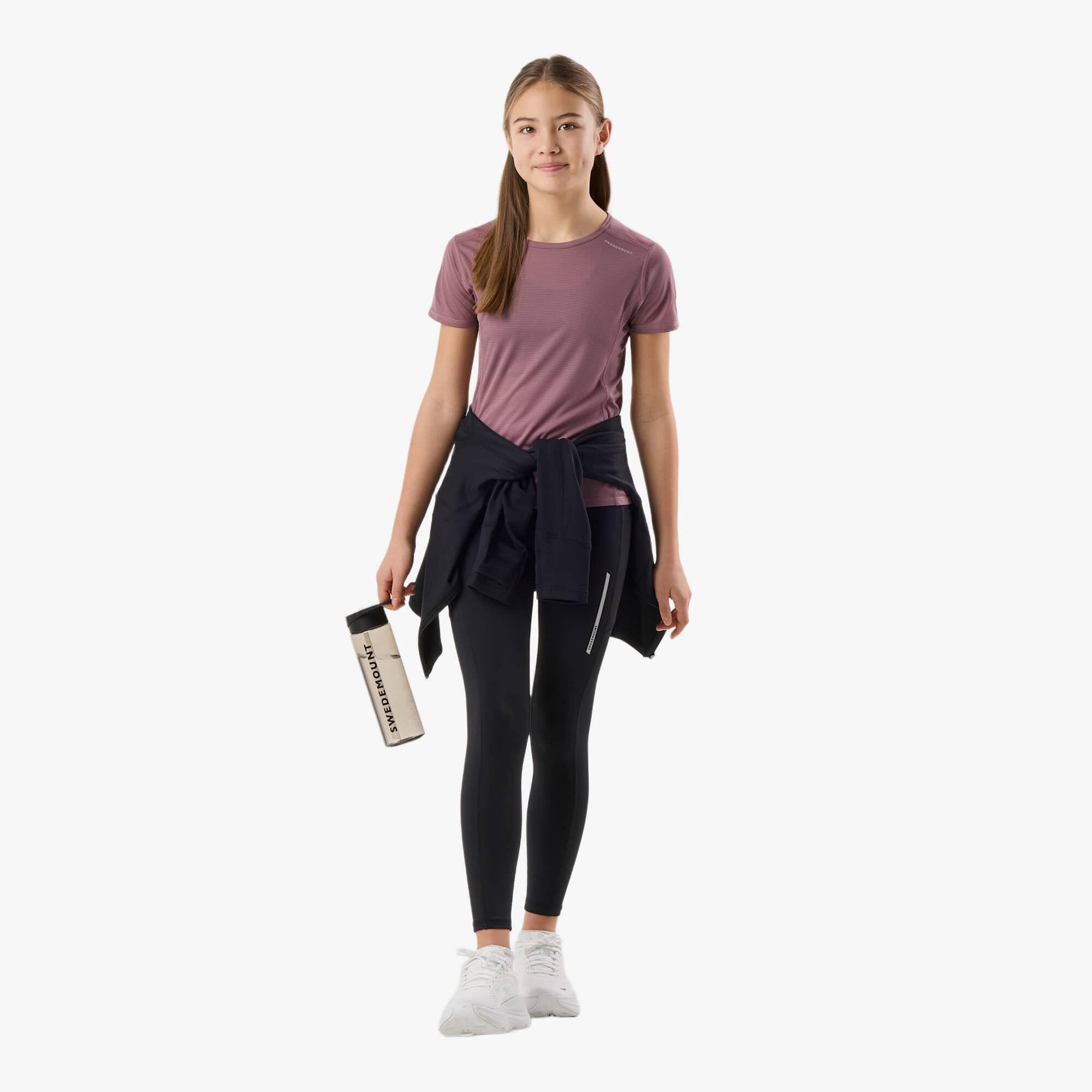 T-shirt à manches courtes training junior fille quick dry Ultra Light Tee 3/8