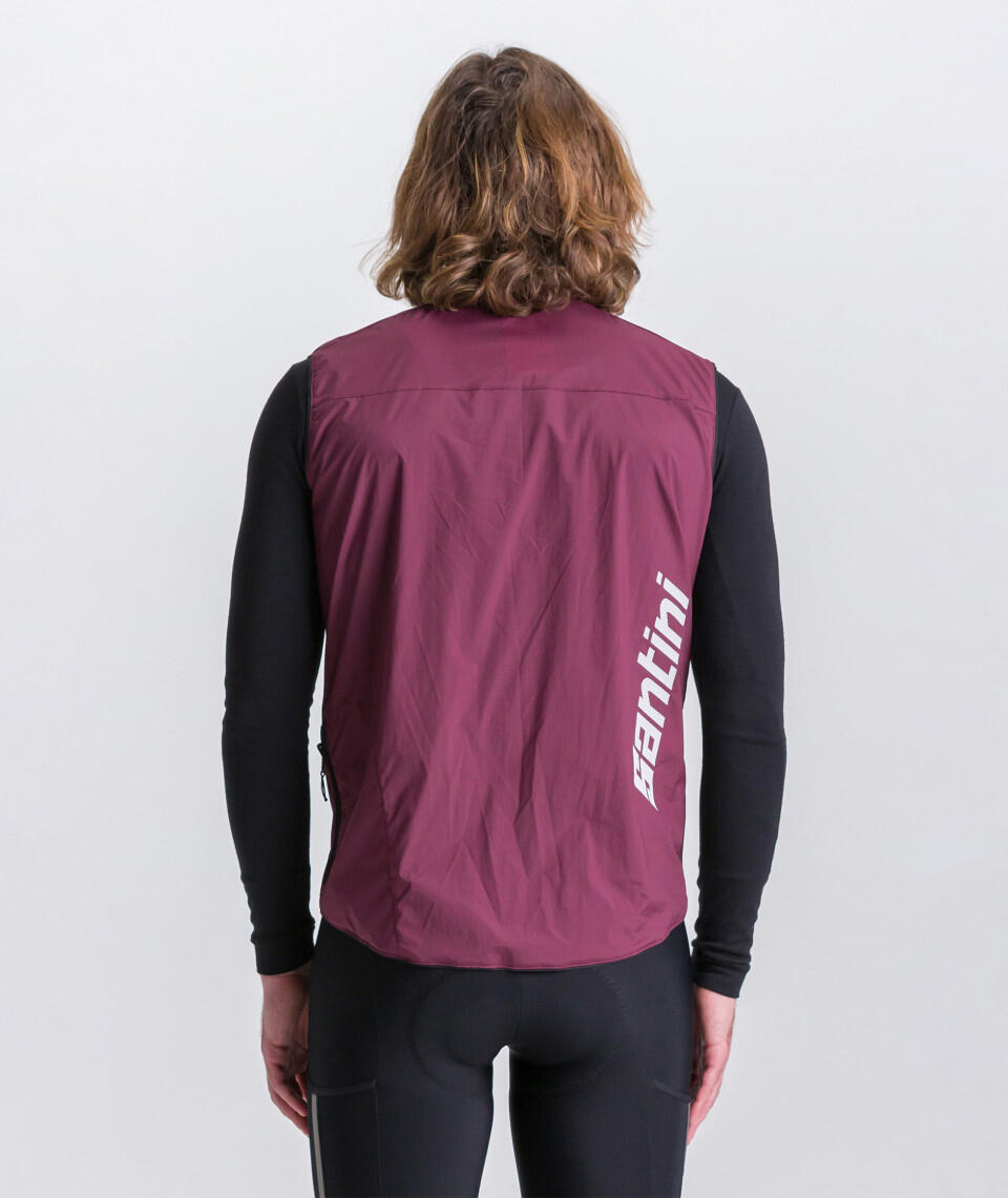 Ventus - Chaleco Antiviento - Hombre - Borgoñona Ciclismo 3/4