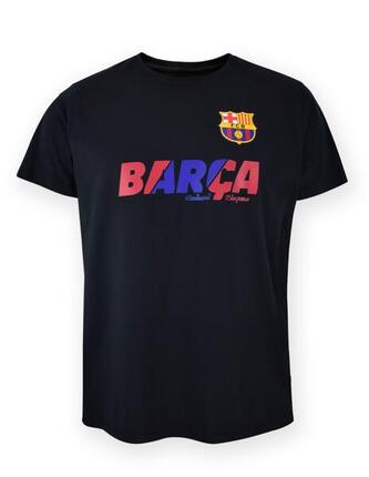 FC Barcelona – Schwarzes T-Shirt für Erwachsene
