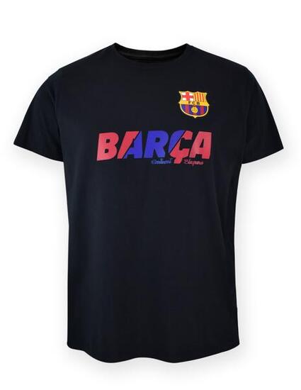 FC Barcelona – Schwarzes T-Shirt für Erwachsene