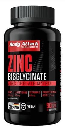 Body Attack Zink Bisglycinate (90 Kapseln)