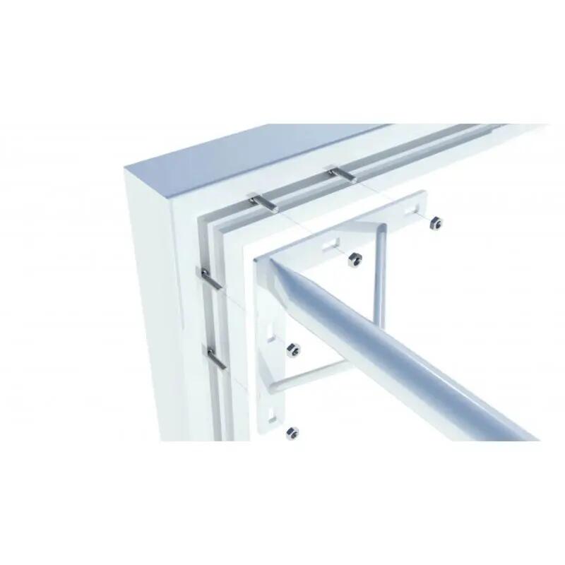 Poarta profesionala handbal Anastasia Sport 3x2 m aluminiu, profil 80x80 mm 3/7