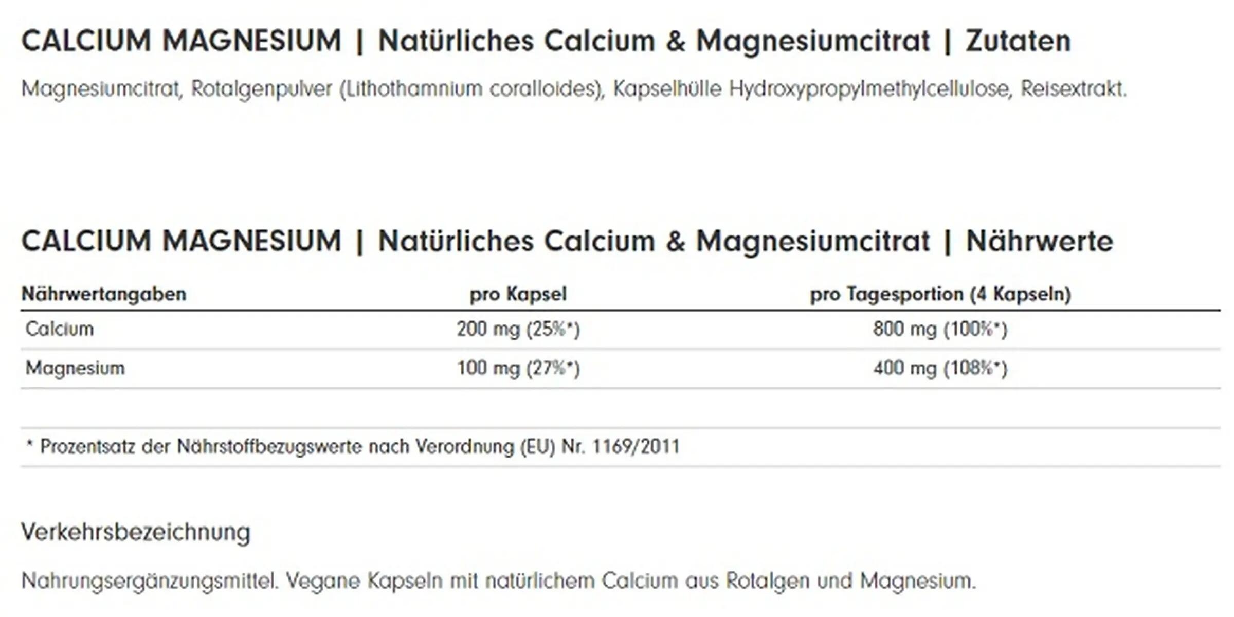 ProFuel CALCIUM & MAGNESIUM 120 Kaps. 2/2