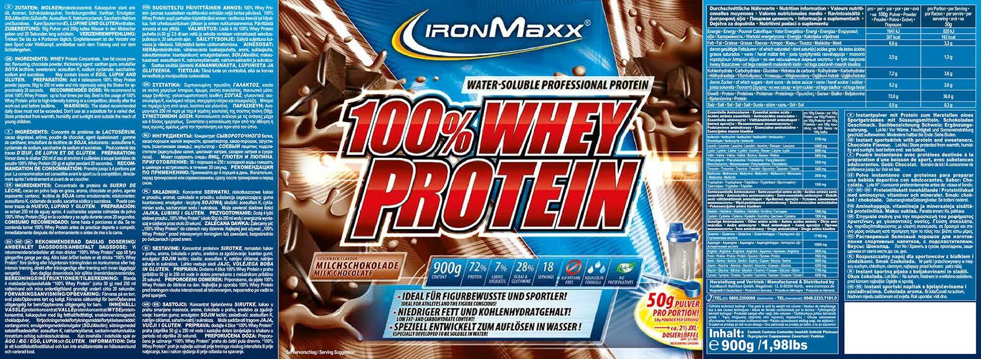 IronMaxx 100% Whey Protein - 900g 3/3
