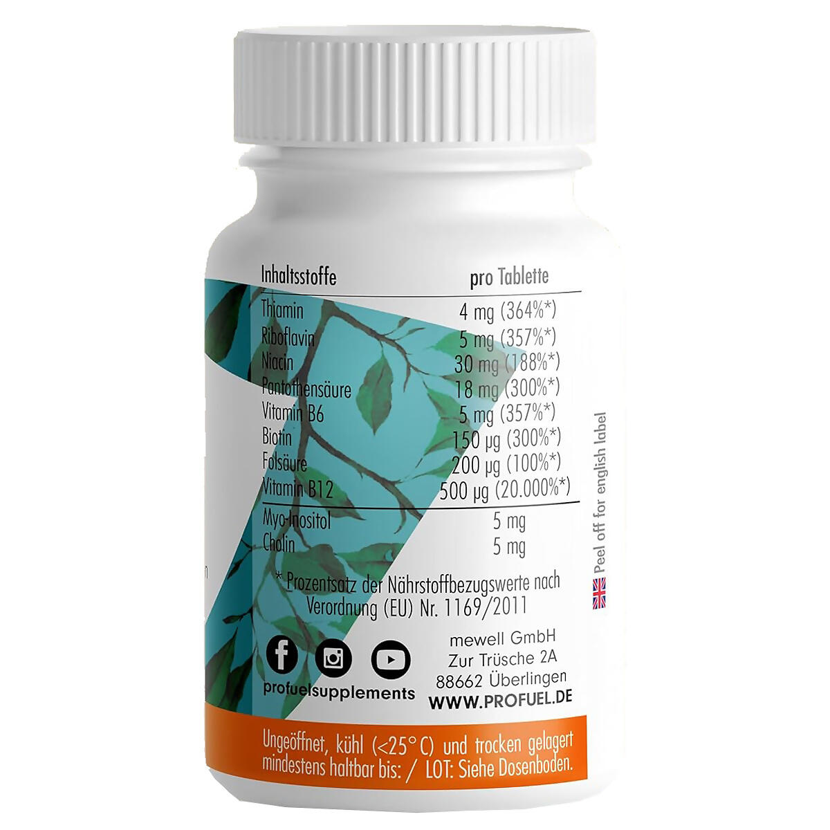 ProFuel Vitamin B Komplex Forte (180 Tabletten) 3/3