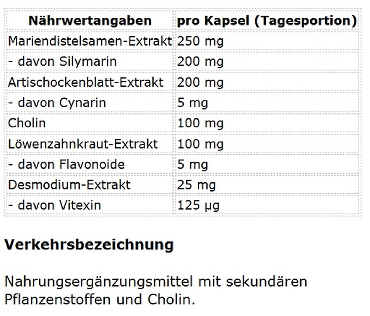 ProFuel Mariendistel Komplex (120 Kapseln) 2/2