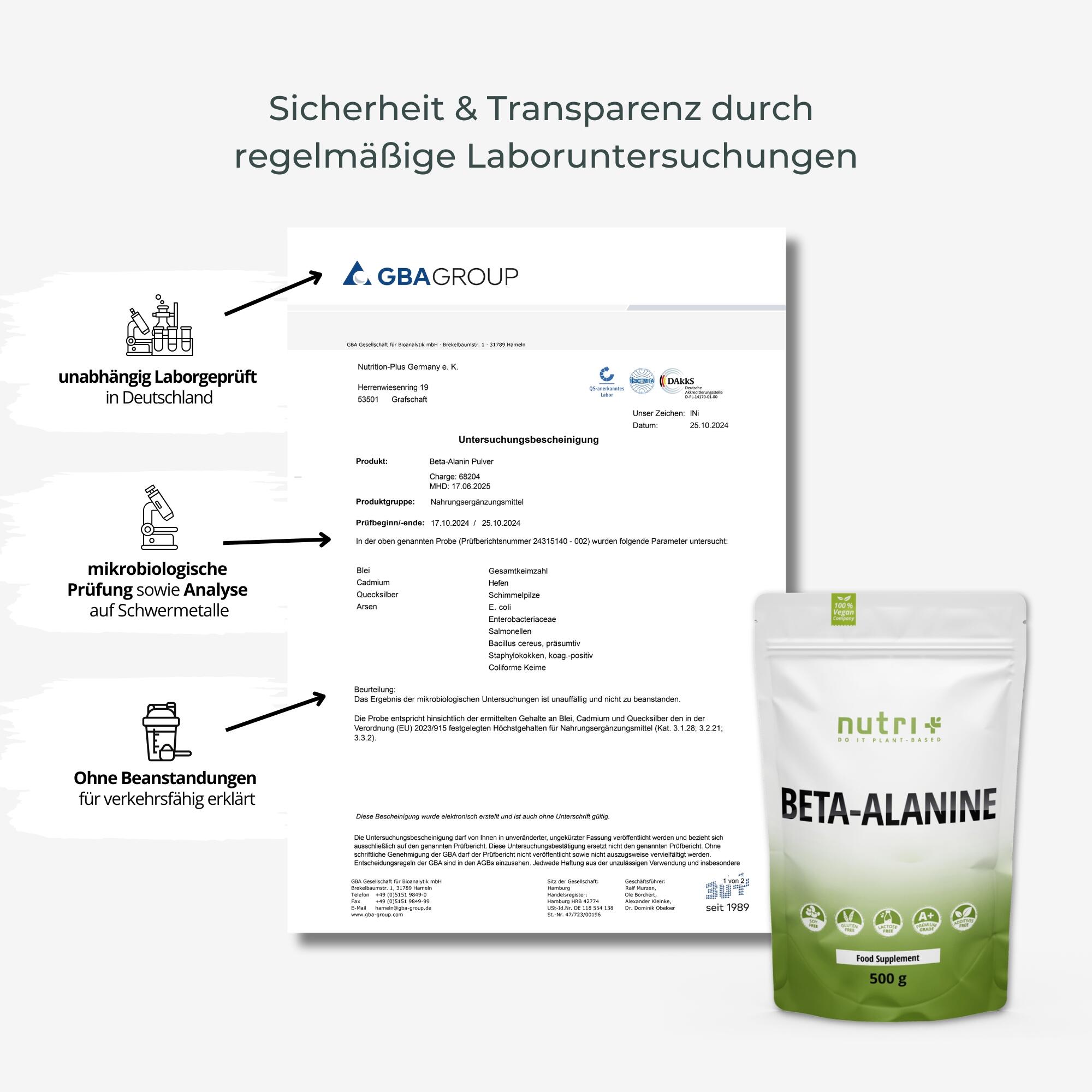 Beta-Alanin Pulver 500 g 6/6